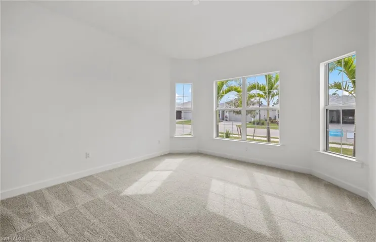 View of carpeted empty room