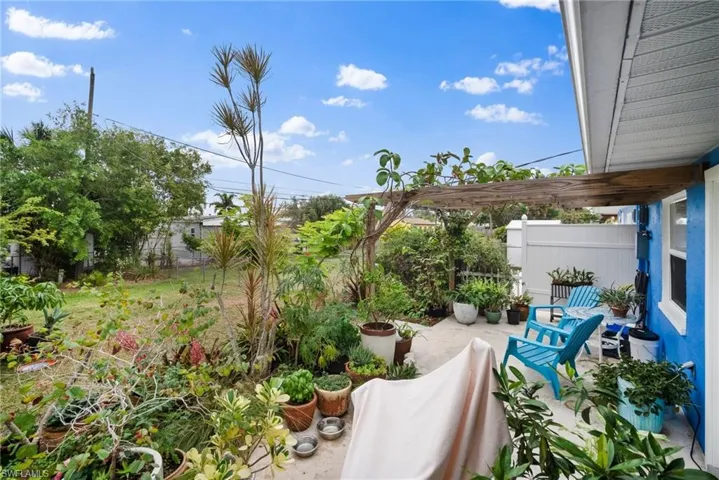 View of patio / terrace with a pergola