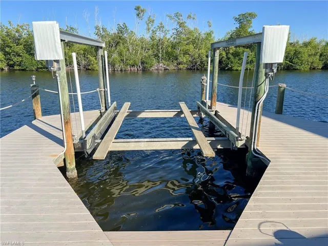 Deck, Dock, lift with preserve views