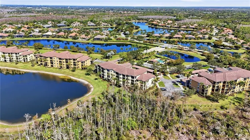 Bird's eye view of a large body of water