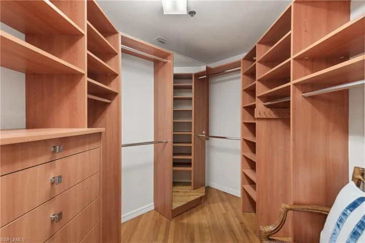 Huge walk-in closet for master bedroom