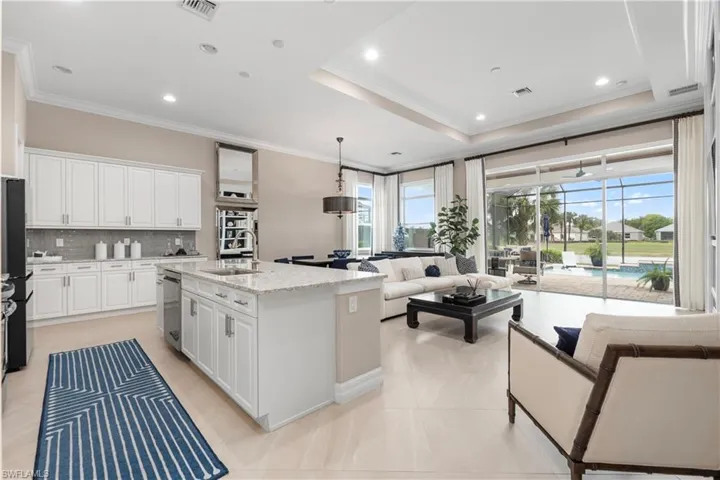 Open kitchen to the main living area