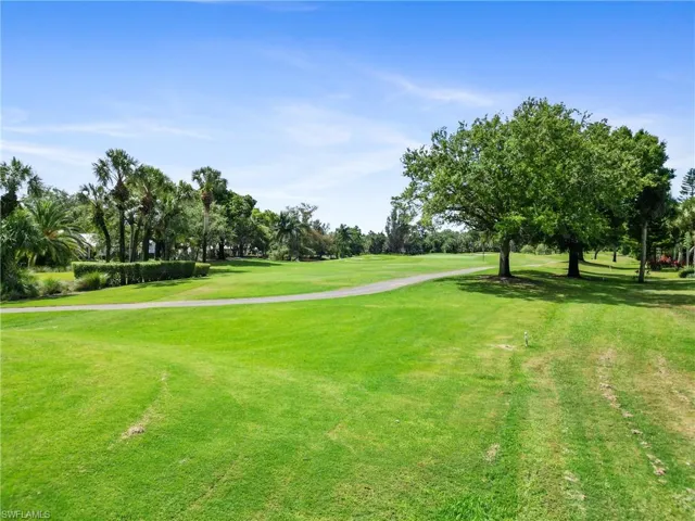 Surrounding community with a lawn