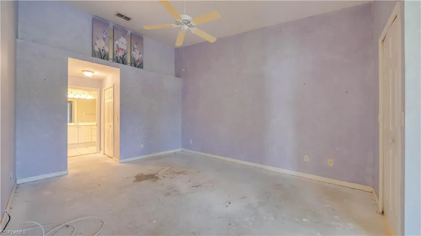 Primary Suite with vaulted ceilings