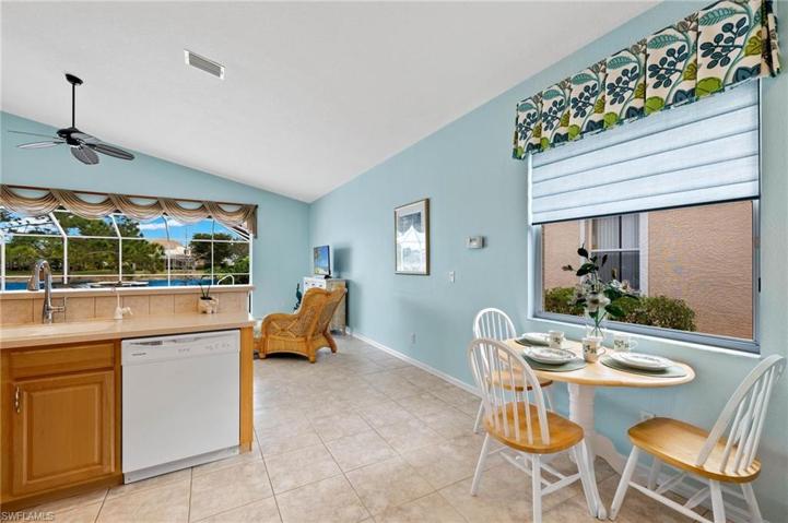 Kitchen with eat in area