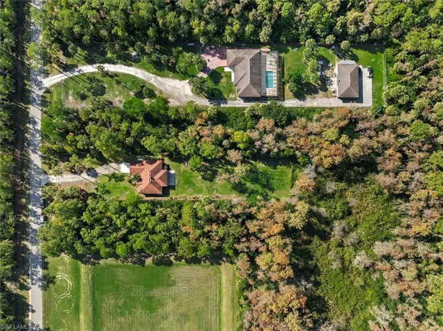 Aerial view of property's location