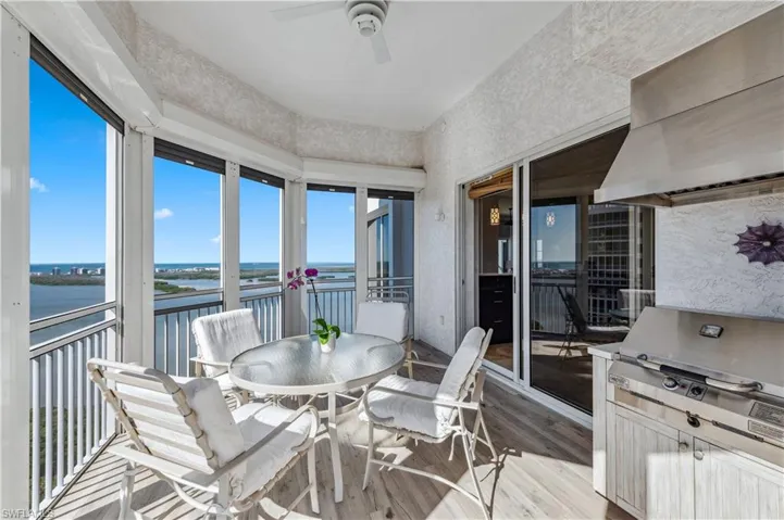 Screened-in Lanai with Hurricane Shutters & Electric BBQ Gril