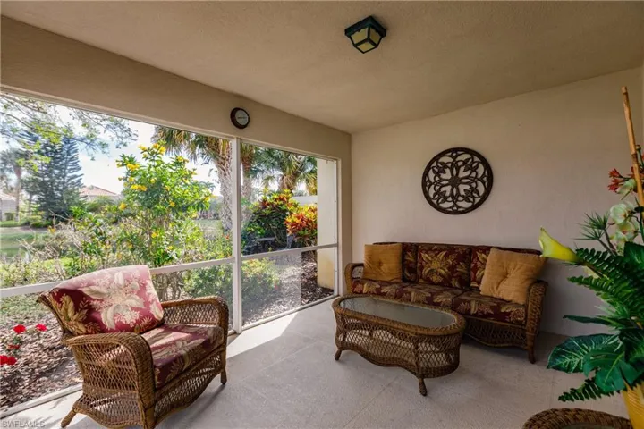 Covered lanai space is important for protecting your outdoor furniture.