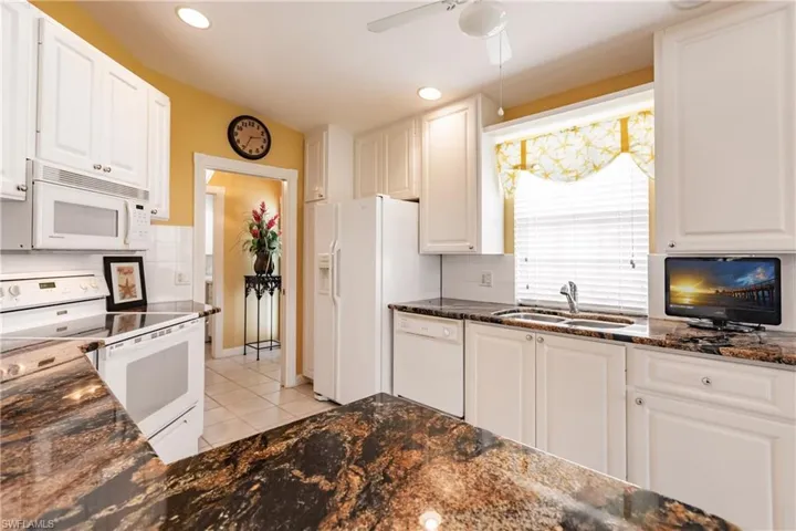Exotic granite counter tops.