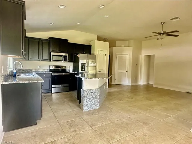 Kitchen & Living Room Areas