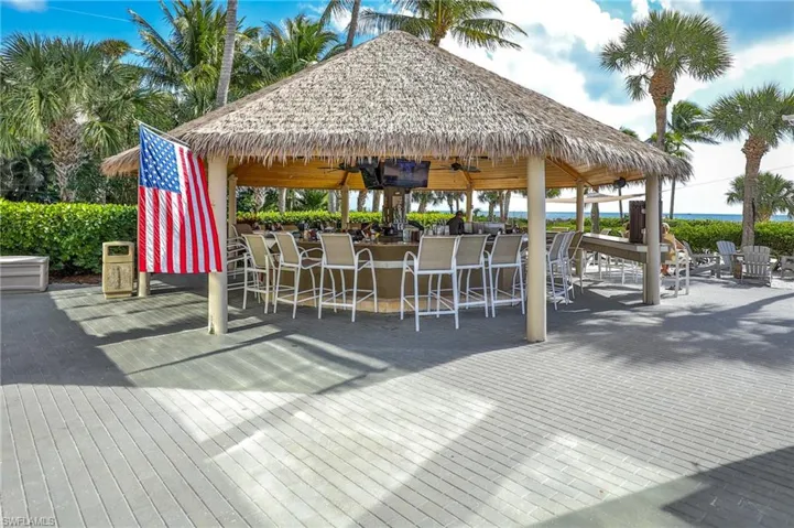 View of home's community featuring a gazebo and an outdoor bar
