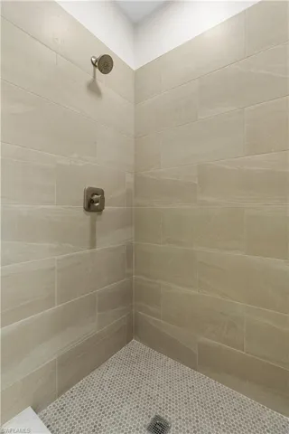 Full bathroom with a tile shower