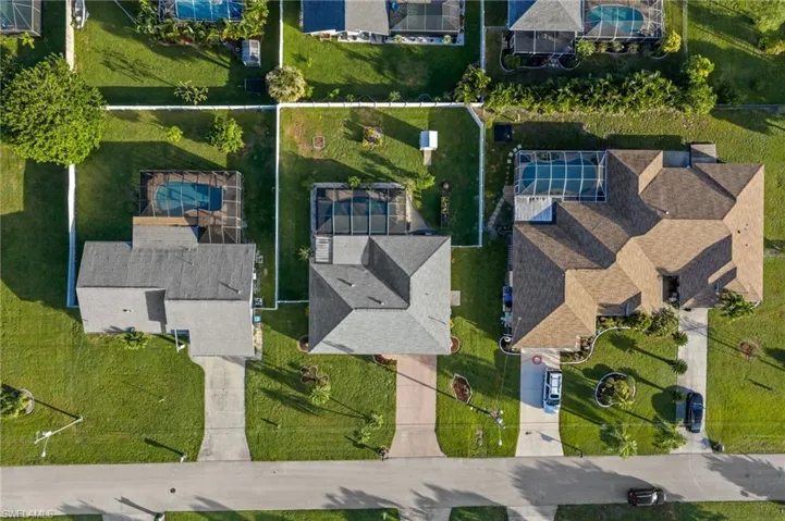 A bird's eye view of a well-maintained residential neighborhood. No HOA fees here,