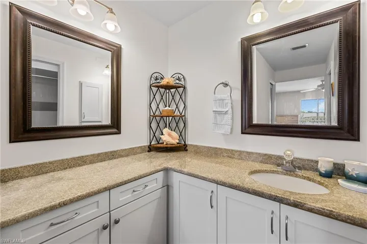 Bathroom featuring vanity
