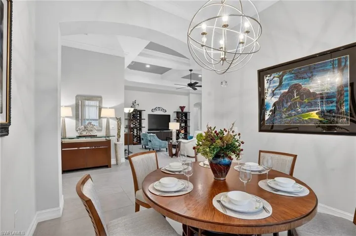 Formal dining room  furniture is included