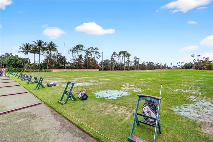 View of golf range