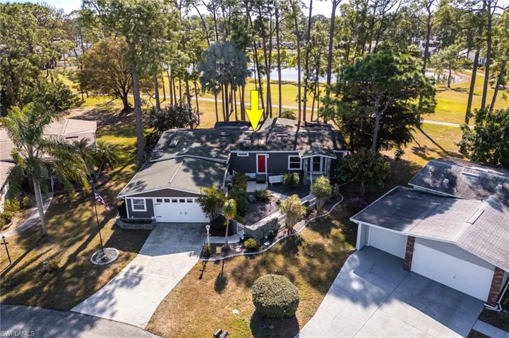 Front Aerial view with Golf course behind