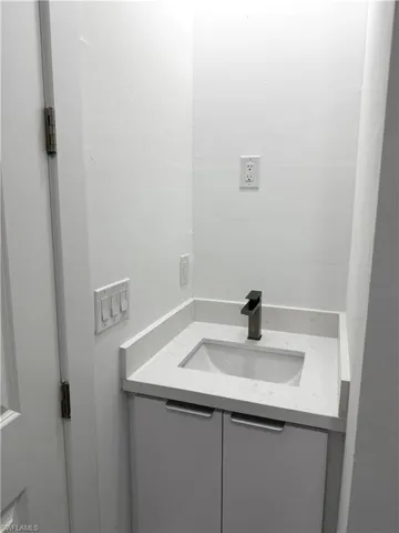 Bathroom featuring vanity
