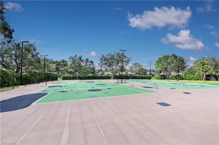 View of basketball court with community basketball court