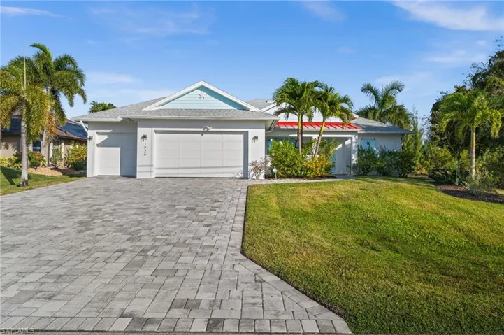 3 Car garage paver drive