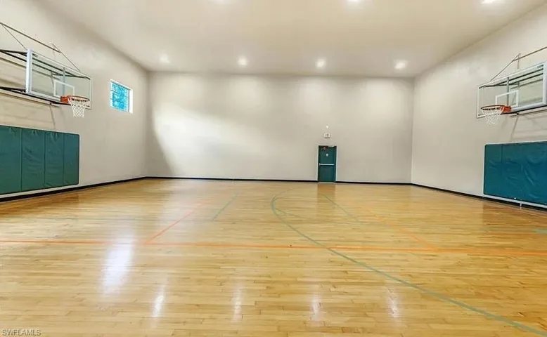 View of sport court with basketball court