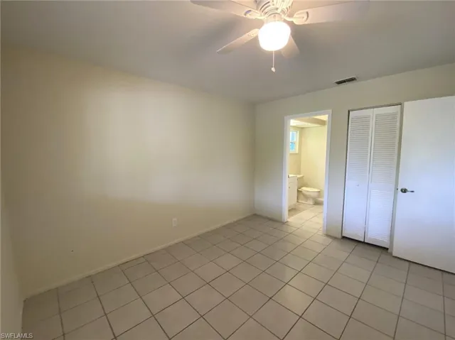 Master bedroom with adjoining bath. Linen and/or additional storage closet.