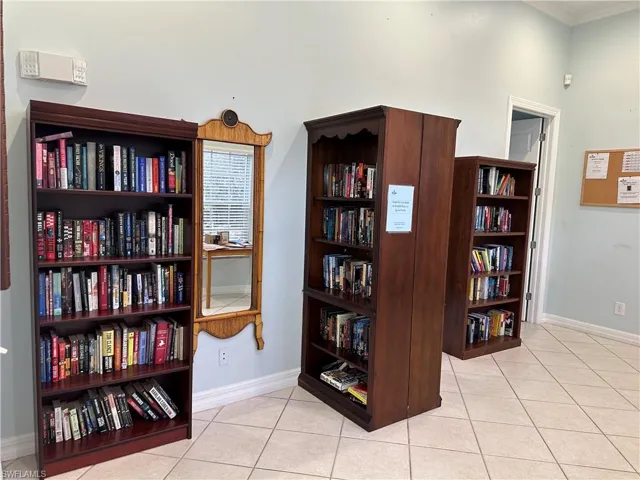 The clubhouse library room provides opportunity for education and enjoyment, for your convenience.