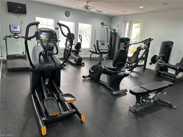 The exercise room means no gym fees.