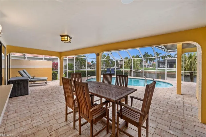 Lots of covered seating area in the Lanai
