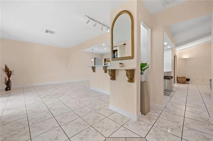 From the Foyer Looking toward the living area to the left