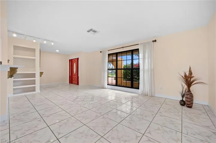 From the living area, looking toward the foyer