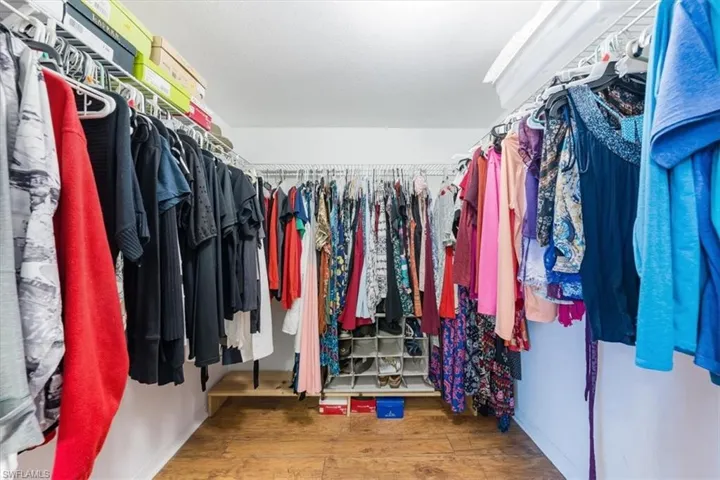 Master walk in closet