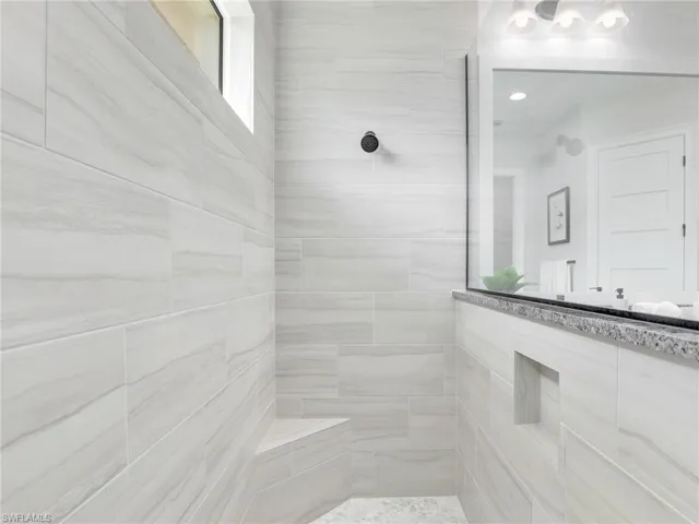 Full bath featuring walk in shower