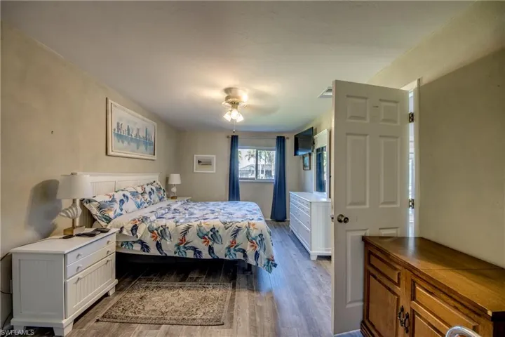 Bedroom featuring wood finished floors