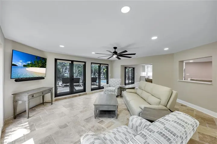 Great room is the PERFECT spot to unwind after a day well spent by the pool.