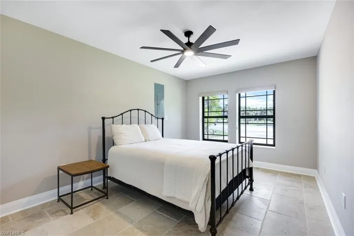 Fourth bedroom is privately tucked away.