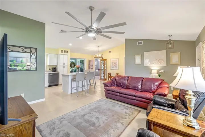 Tile flooring throughout the home.