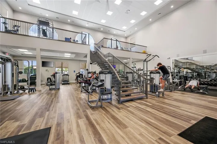 Two story fitness center