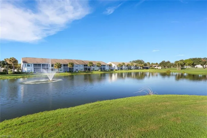 Water view from rear of villa