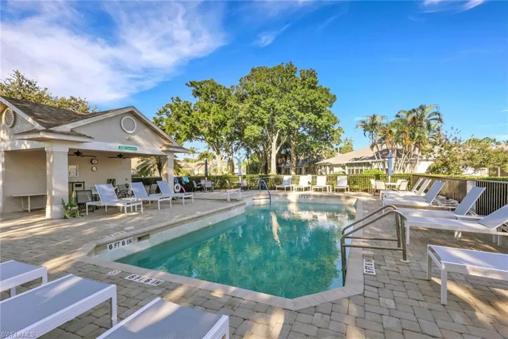 smaller community pool just a few doors down from villa