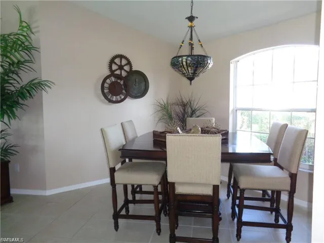 Dining space featuring baseboards