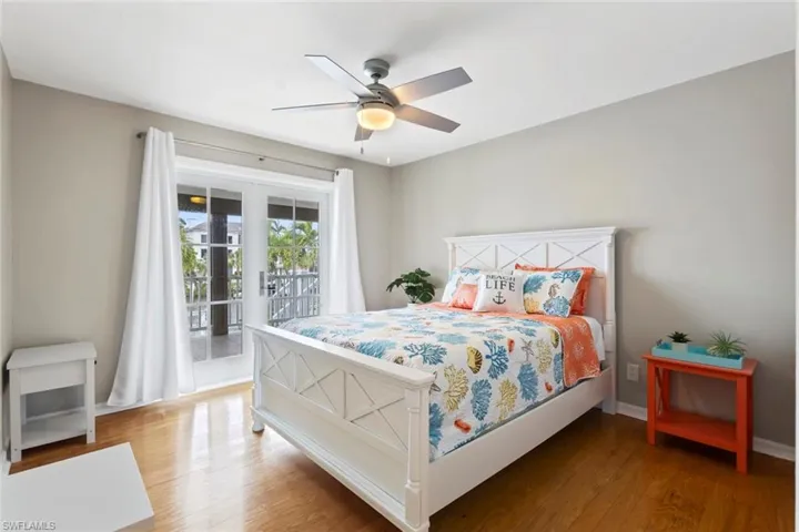 Bedroom 3 with french doors onto balcony