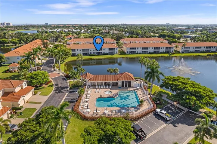 Fabulous lake views and location and just steps to the community pool.