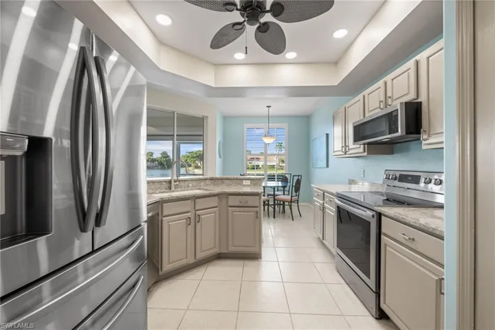 Views of the lake from your updated kitchen.