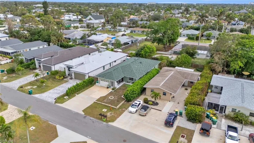 Birds eye view of property