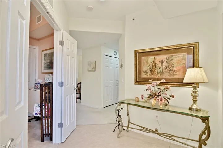 looking to the front door