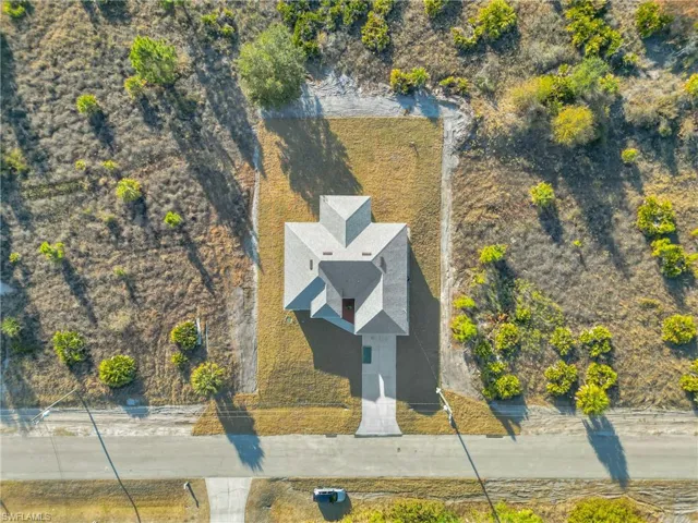Aerial view of property's location