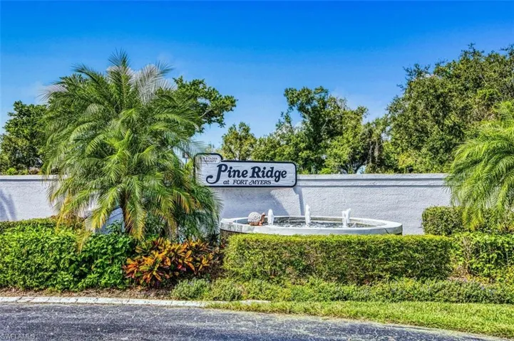 Entrance to Pine Ridge at Fort Myers Village