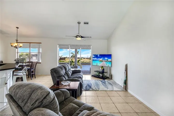 Vaulted ceilings with lots of natural lighting!