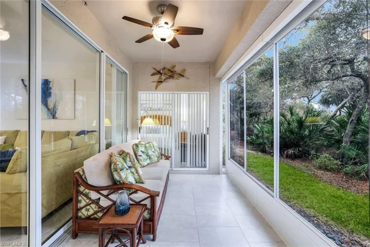 Screened & glassed lanai